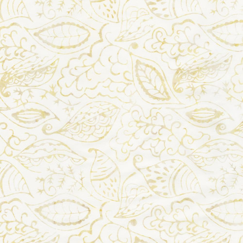 Timeless Treasures Fabrics Tonga Batiks Chateau Leaves Champagne