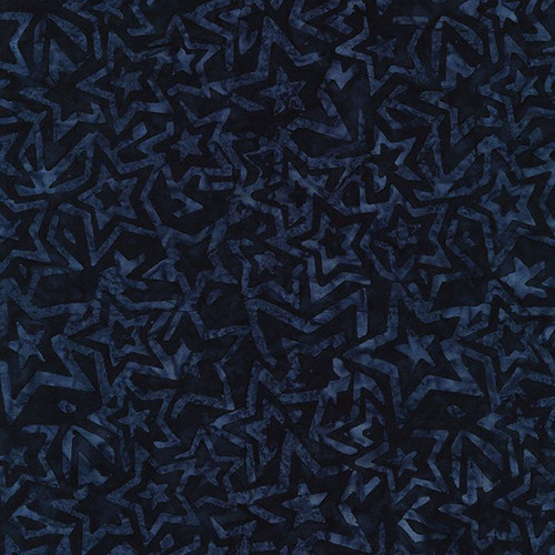 Timeless Treasures Fabrics Tonga Batiks Patriot's Pride Packed Star Outline Patriot