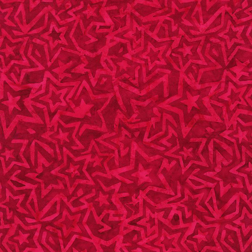 Timeless Treasures Fabrics Tonga Batiks Patriot's Pride Packed Star Outline Pride