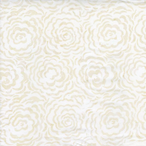 Timeless Treasures Fabrics Tonga Batiks Linen Large Roses Lace