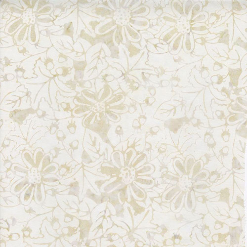 Timeless Treasures Fabrics Tonga Batiks Linen Water Painted Floral Mist