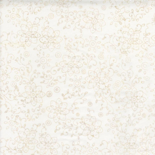 Timeless Treasures Fabrics Tonga Batiks Linen Swirl Vine & Floral Cloud