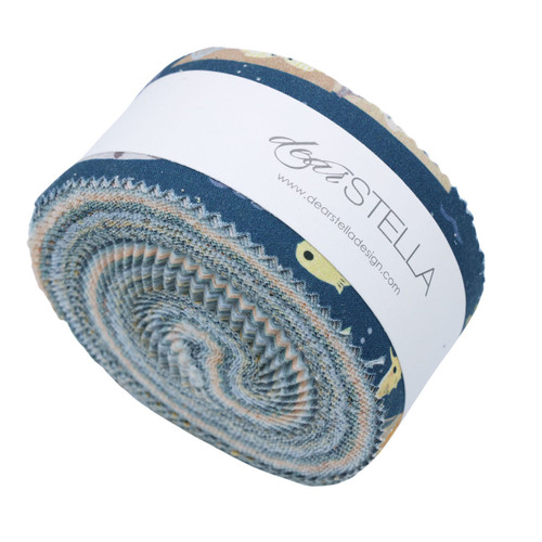 Dear Stella Fabrics Beyond the Sea Jelly Roll 40 Fabric Strips 2.5 by 44 inch Beyond the Sea