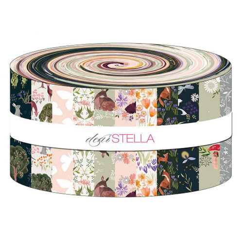 Dear Stella Fabrics Floral Forest Jelly Roll Fabric Strips Floral Forest