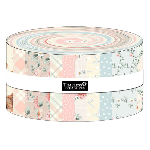 Timeless Treasures Fabrics Til the Cows Come Home Jelly Roll Fabric Strips Cows