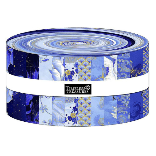 Timeless Treasures Fabrics Moonligtht Jelly Roll Fabric Strips Moonlight