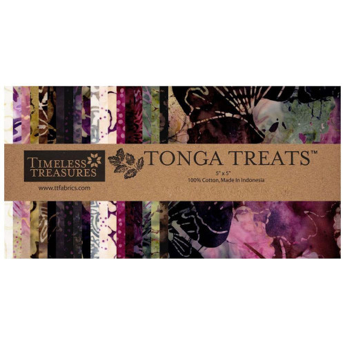 Timeless Treasures Fabrics Tonga Batiks Chateau Charm Sqaures Five Inch Chateau