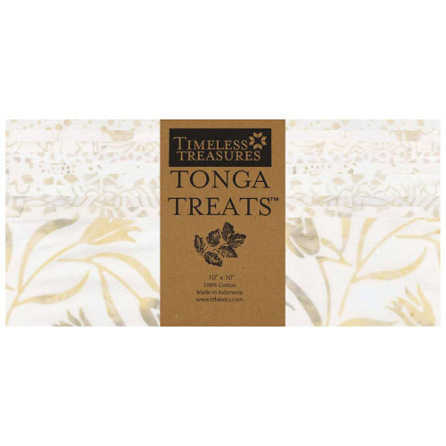 Timeless Treasures Fabrics Tonga Batiks Linen Layer Cake Ten Inch Squares Linen