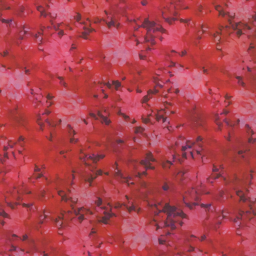 In The Beginning Fabrics Day and Night Jason Yenter Burgundy Monet Flowers