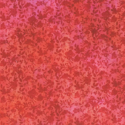 In The Beginning Fabrics Day and Night Jason Yenter Red Shadow Floweres