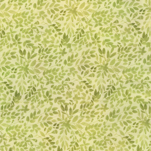 In The Beginning Fabrics Day and Night Jason Yenter Green Branches Foliage