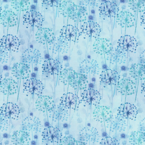 In The Beginning Fabrics Day and Night Jason Yenter Sky Dandies Dandelions