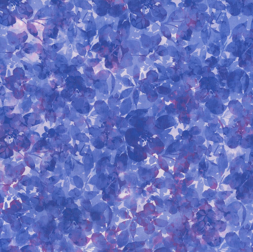 In The Beginning Fabrics Day and Night Jason Yenter Purple Shadow Flowers