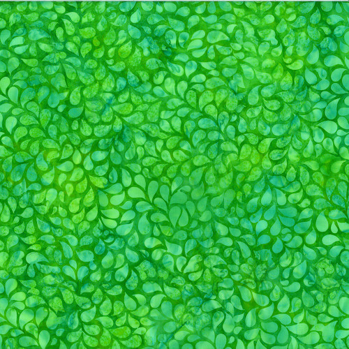Hoffman Fabrics Bali Hand Dyed Batik Droplets Grass Green