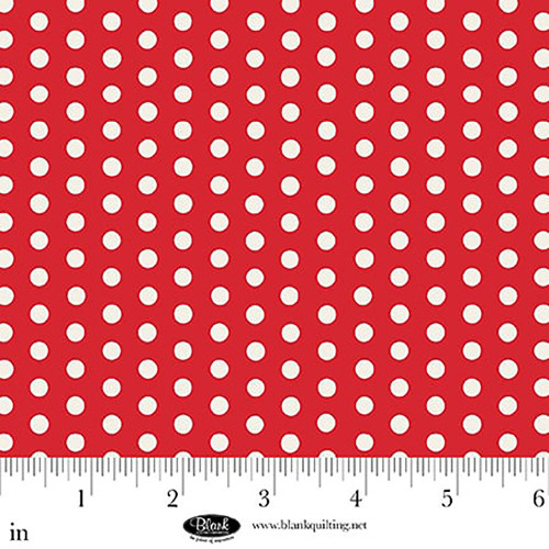 Blank Quilting Fabrics The Bright Side Jessica Dayon Red Polka Dot