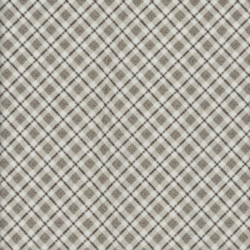 Henry Glass Fabrics Jungle Romp Betsey Cavallo Cream Beige Small Bias Plaid