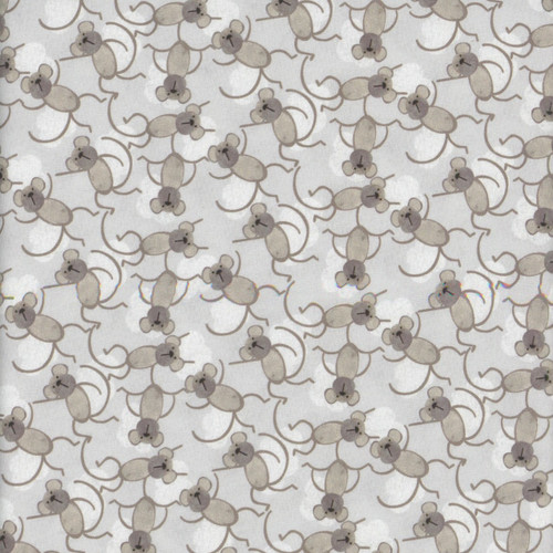 Henry Glass Fabrics Jungle Romp Betsey Cavallo Cream Beige Monkey Allover