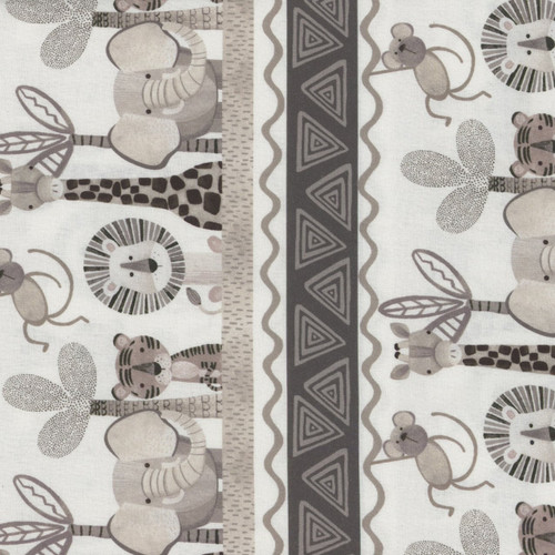 Henry Glass Fabrics Jungle Romp Betsey Cavallo Multi Novelty Jungle Stripe