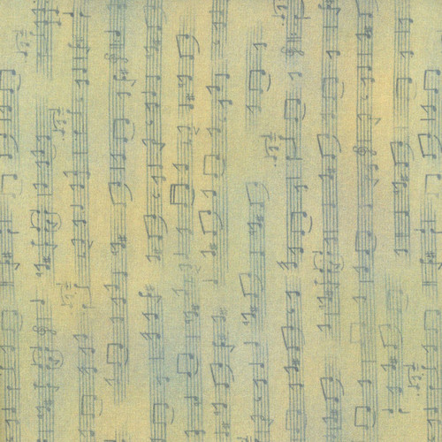 Henry Glass Fabrics Awakenings Jan Mott Pale Blue Song Texture