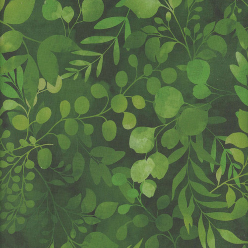 Henry Glass Fabrics Blissful Blooms Color Principle Green Fern &  Foliage