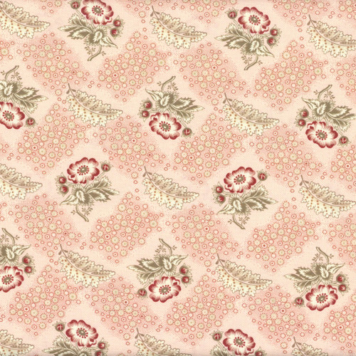 Henry Glass Fabrics Lost Gardens of Heligan Michelle Yeo Pink Floral Trellis