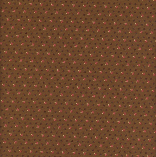 Henry Glass Fabrics Love Struck Kim Diehl Brown Tulip Toss