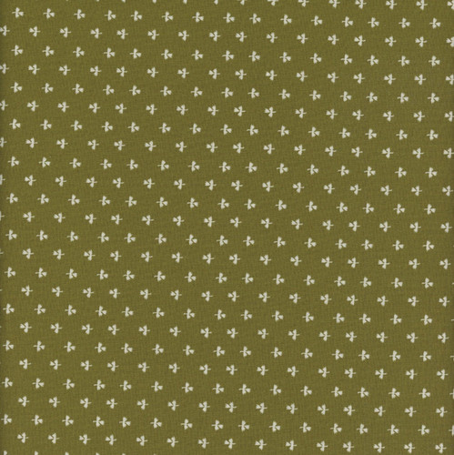 Henry Glass Fabrics Love Struck Kim Diehl Green Potted Tulips
