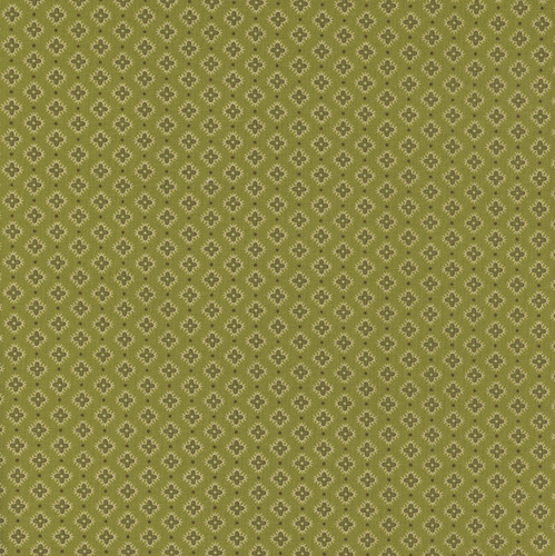 Henry Glass Fabrics Love Struck Kim Diehl Green Hibiscus