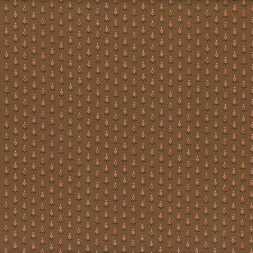 Henry Glass Fabrics Love Struck Kim Diehl Brown Peppercorn Medley