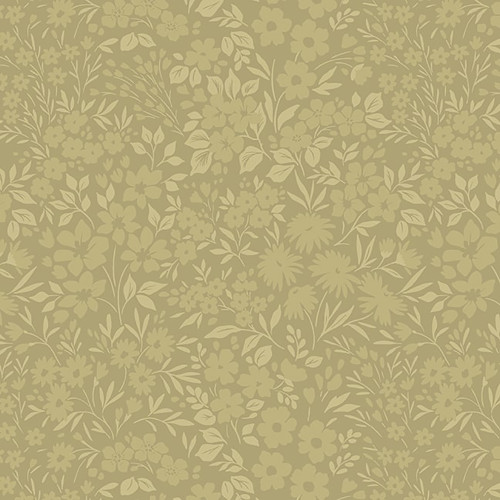 Studio E Fabrics Fabrics Elizabeth Max Tate Moss Green Floral Allover