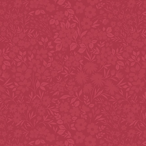 Studio E Fabrics Fabrics Elizabeth Max Tate Pomegranate Pink Floral Allover