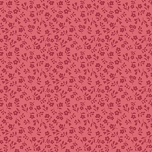 Studio E Fabrics Fabrics Elizabeth Max Tate Pomegranate Pink Ditsy Floral