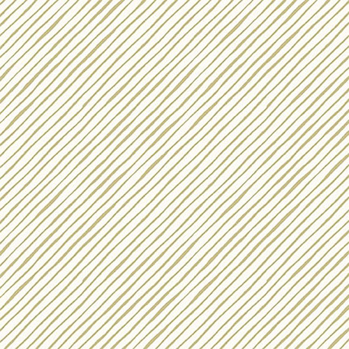 Studio E Fabrics Fabrics Elizabeth Max Tate Sage Green Stripe, fabric with diagonal sage green and white stripes.