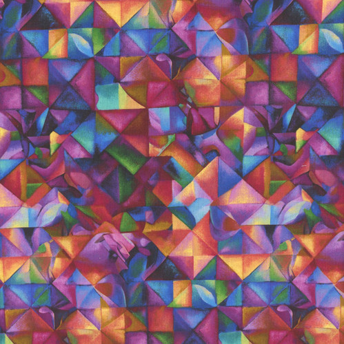 Studio E Fabrics Fabrics Flower Fusion Crazy Marie Multi Colorful Texture