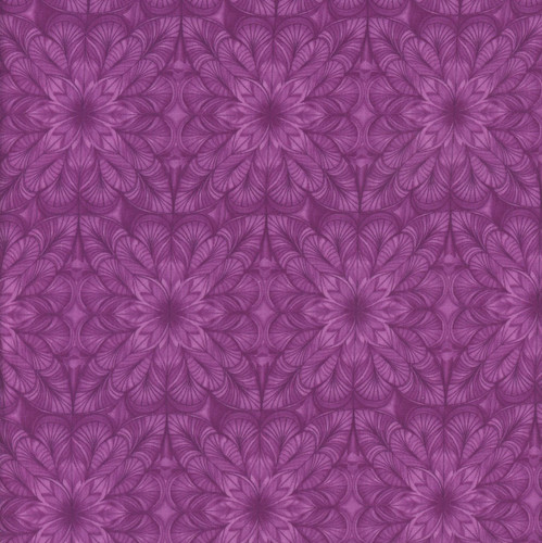 Studio E Fabrics Fabrics Flower Fusion Crazy Marie Purple Geometric Flower