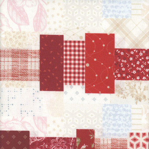 Studio E Fabrics Fabrics Pieces of America Lilac Bee Designs Ruby Red Stripe