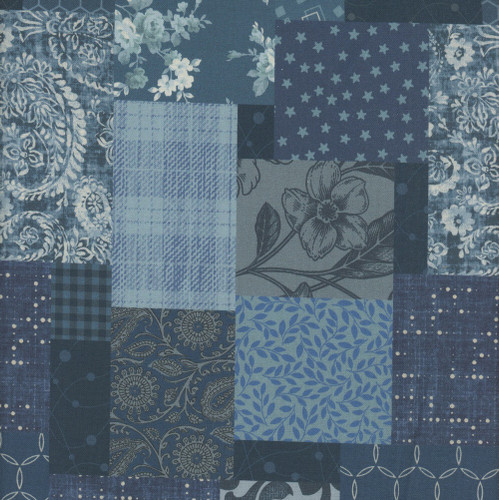 Studio E Fabrics Fabrics Pieces of America Lilac Bee Designs Blue PatchWork