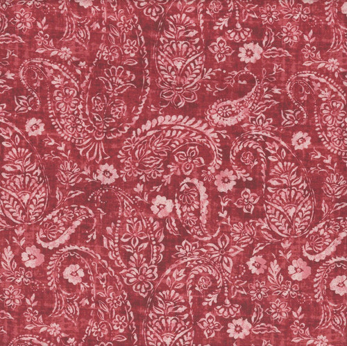 Studio E Fabrics Fabrics Pieces of America Lilac Bee Designs Ruby Red Paisley