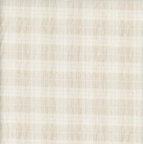 Studio E Fabrics Fabrics Pieces of America Lilac Bee Designs Cream Plaid, fabric piece with a subtle cream and lilac plaid pattern.