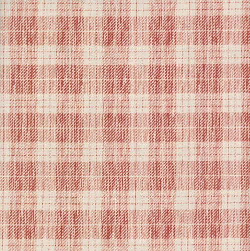 Studio E Fabrics Fabrics Pieces of America Lilac Bee Designs Ruby Red Plaid, fabric piece with a red and cream plaid pattern.