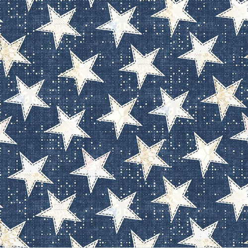 Studio E Fabrics Fabrics Pieces of America Lilac Bee Designs Blue Small Stars