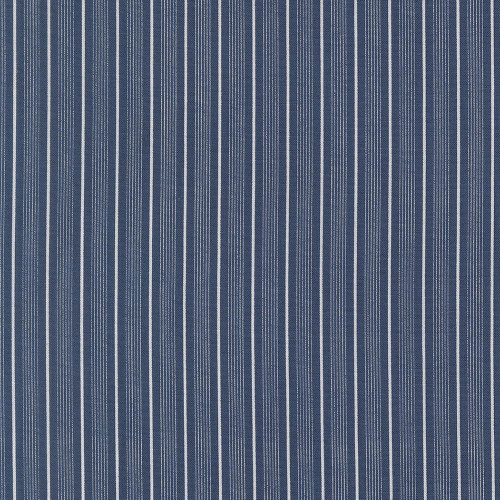 Moda Fabrics American Gatherings Primitive Gatherings Americana Stripes Nautical Blue fabric, a blue fabric with white nautical stripes design.