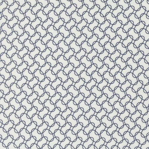 Moda Fabrics American Gatherings Primitive Gatherings Patriotic Knots Intertwine Cloud Nautica Blue