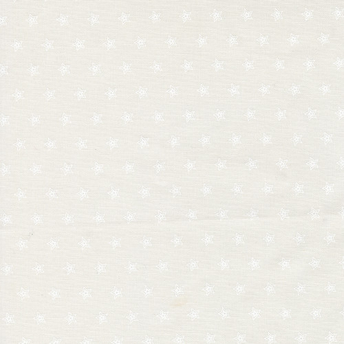 Moda Fabrics American Gatherings Primitive Gatherings Americana Double Star White on White