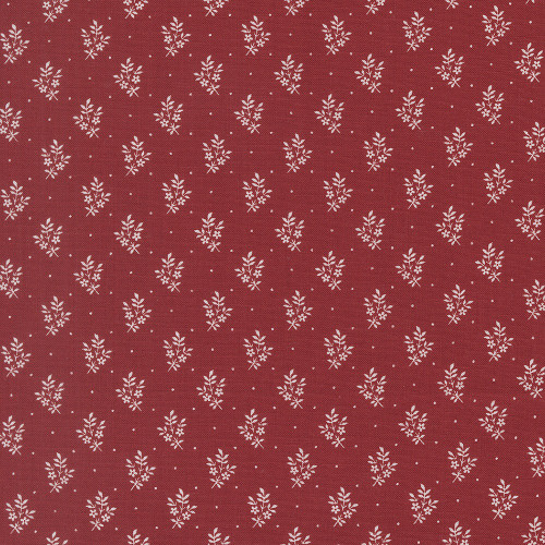 Moda Fabrics American Gatherings Primitive Gatherings Flowers Sprigs Crimson Red