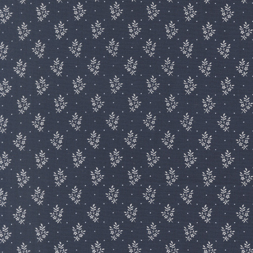 Moda Fabrics American Gatherings Primitive Gatherings Flowers Sprigs American Blue Blue