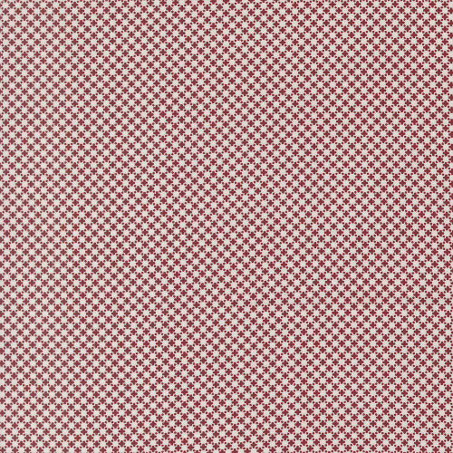 Moda Fabrics American Gatherings Primitive Gatherings Cross Stitch Cloud Crimson Red