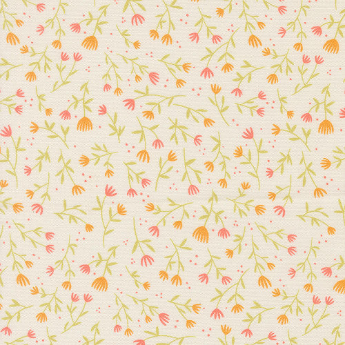 Moda Fabrics Floral Fondant Linn Warme Spring Flower Buds Cloud Cream