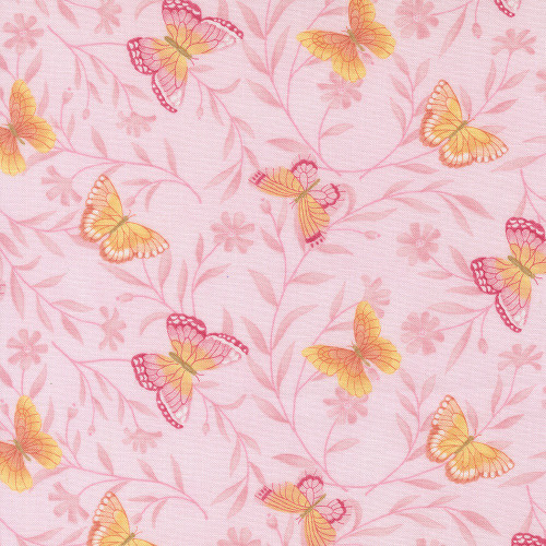 Moda Fabrics Kindness Deb Strain Butterflies Blush Pink