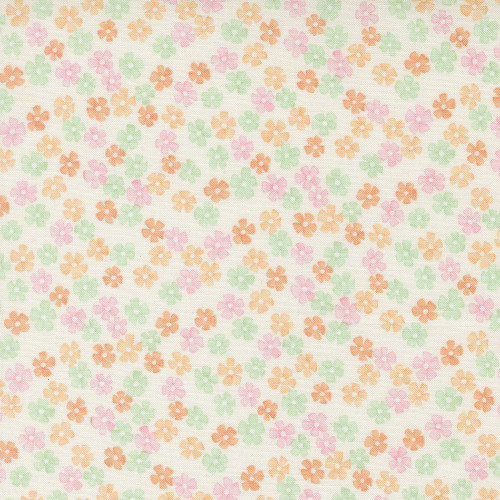 Moda Fabrics Kindness Deb Strain Daisy Chain Floral Dogwood Pink Peach Cream